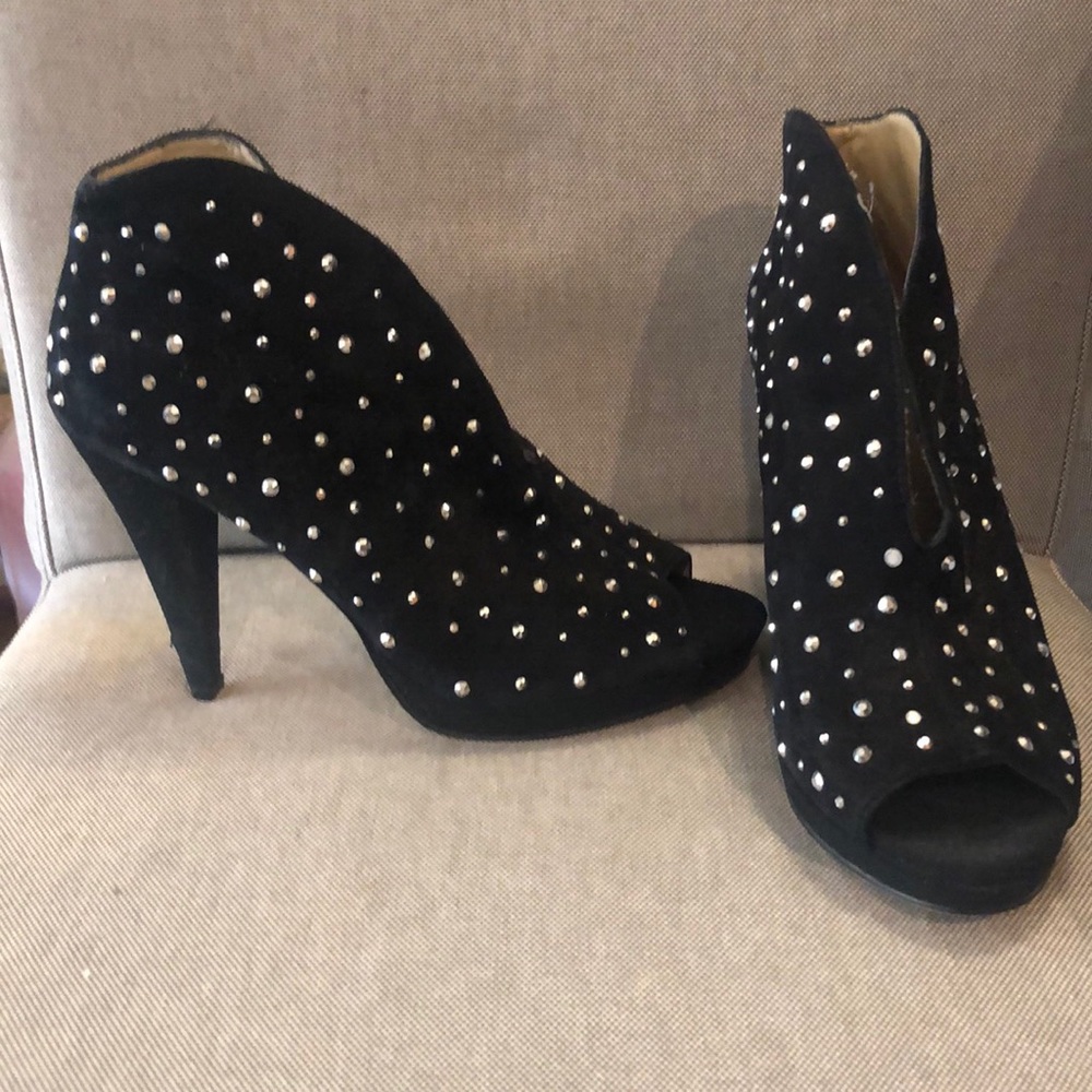 INC Cut out, Peep toe heeled booties